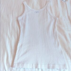 Dolce Gabbana White Fitted Sleeveless Tank Top